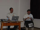 Rob und Prof  Andrei Lupas, die Leiter der Arbeitsgruppe %22Protein Evolution%22
